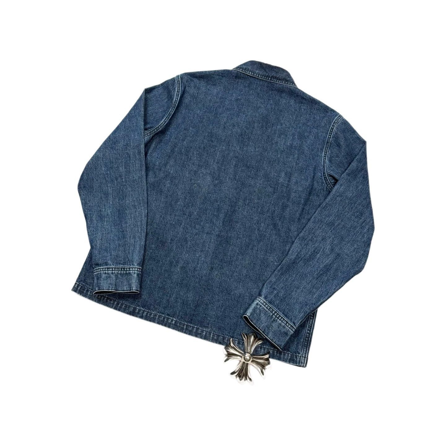 Chrome Hearts chrome hearts blue denim jacket with pockets Size US M / EU 48-50 / 2 - 2 Thumbnail
