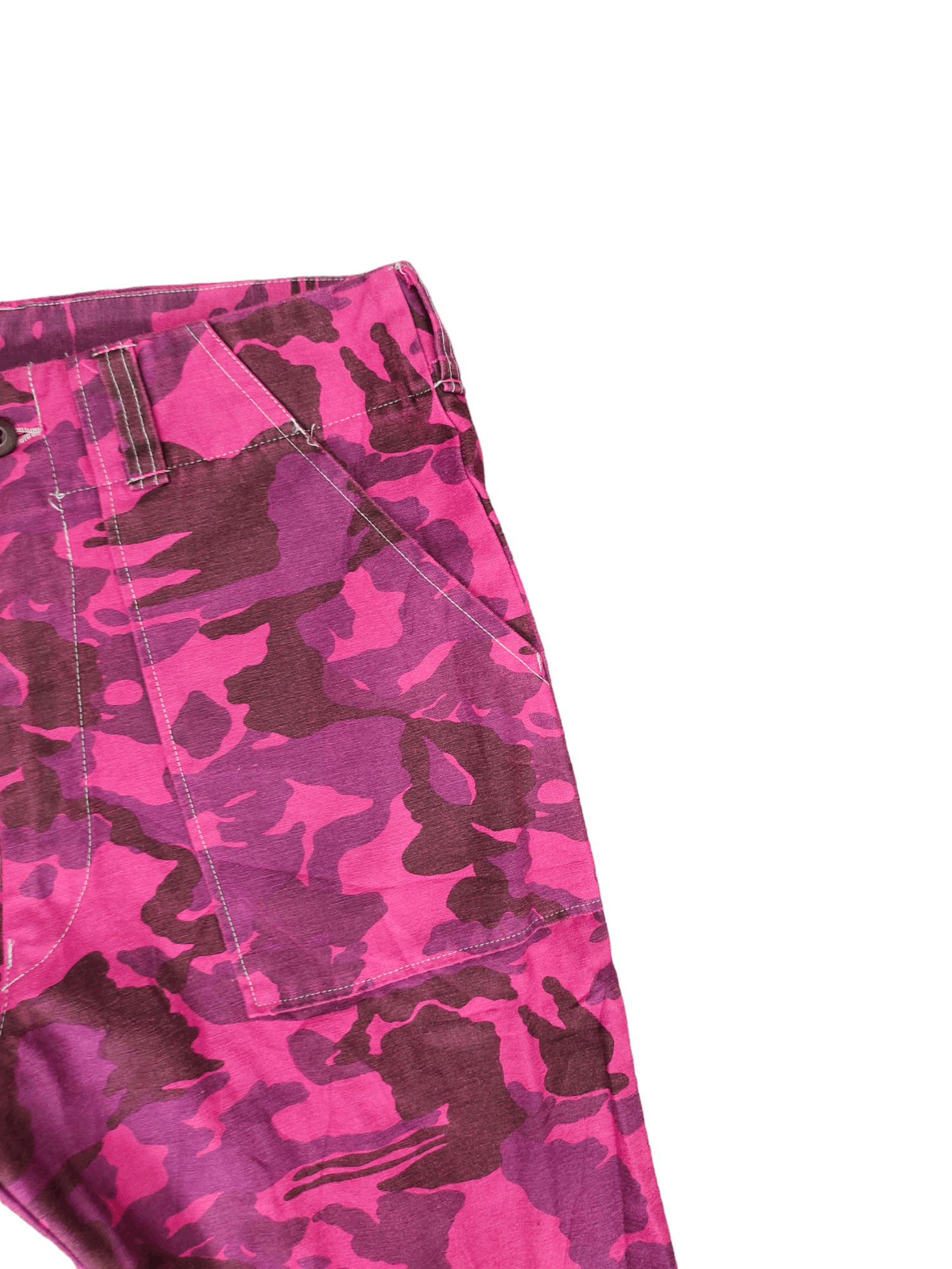 If Six Was Nine Japanese Brand 1409 Bondage Zipper Camo Fatigue Cropped Size US 29 - 3 Thumbnail