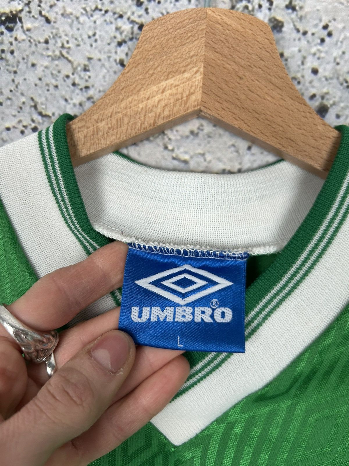 Umbro Vintage 90s Umbro Football Tee Soccer Jersey Retro Size US L / EU 52-54 / 3 - 6 Thumbnail