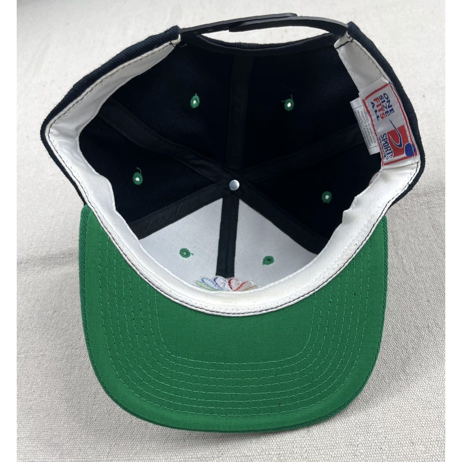 Sports Specialties VINTAGE Sports Specialties NBC Snapback Hat Black Adjustable Wool 90s Peacock Men Size ONE SIZE - 3 Thumbnail