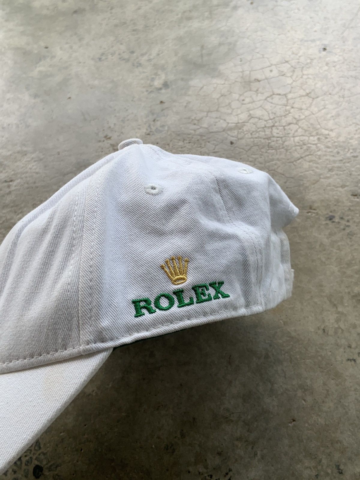 Rolex Vintage Rolex Double Logo White Cap Size ONE SIZE - 4 Thumbnail