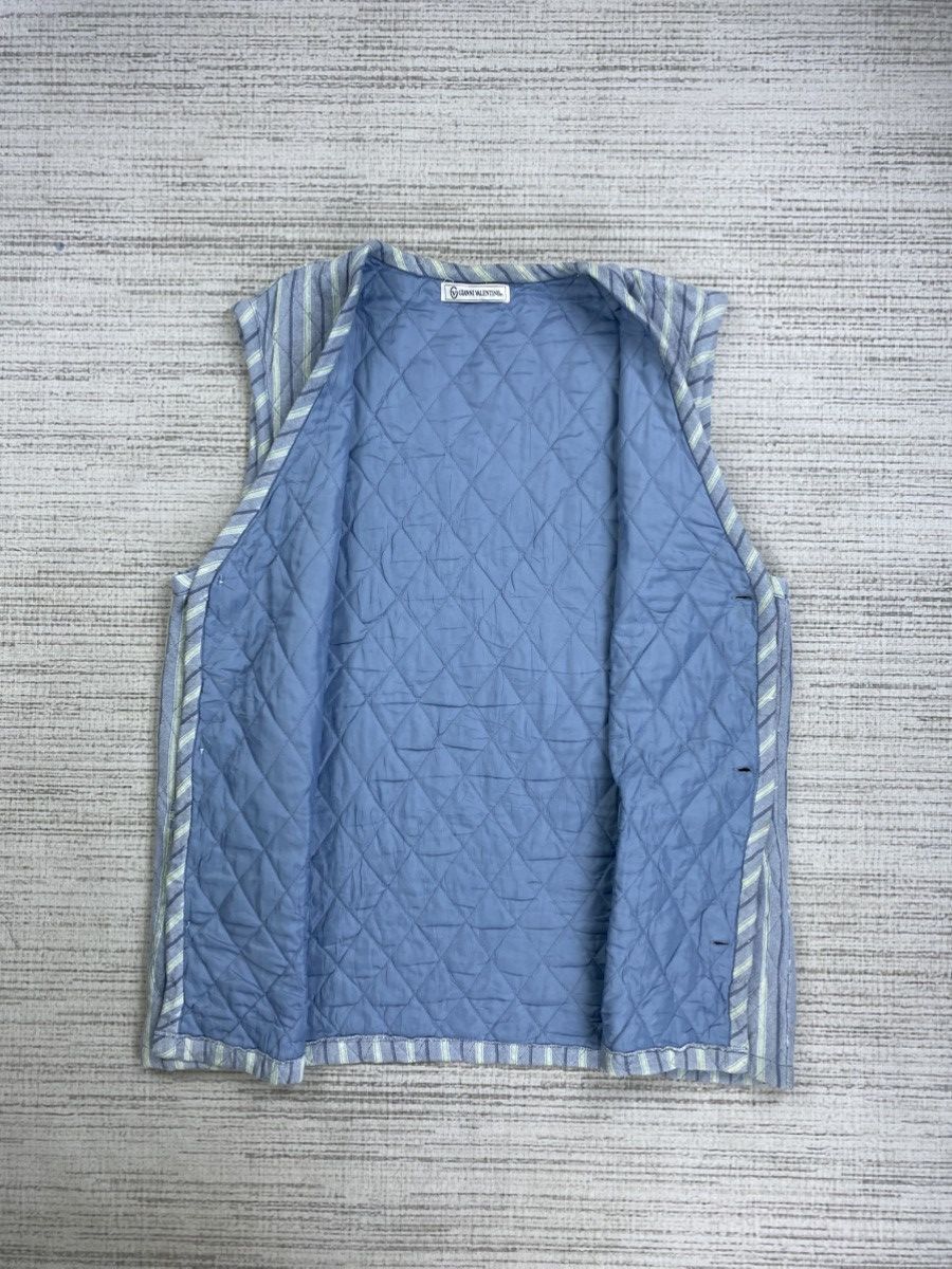 Gianni Valentino × Vintage Vintage Gianni Valentino Embroidery Logo Stripe Vest Size US M / EU 48-50 / 2 - 5 Thumbnail