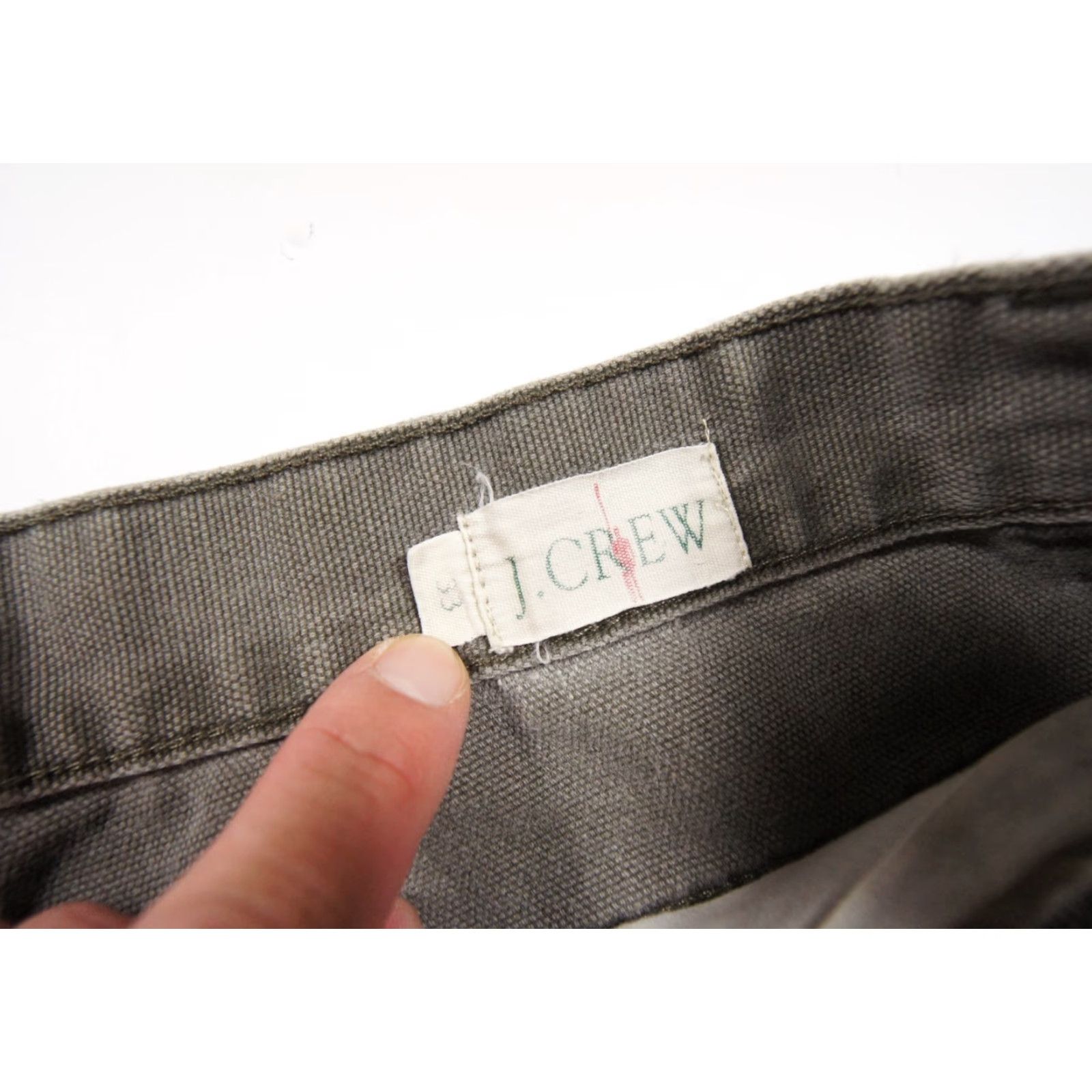 J.Crew VINTAGE JCrew Shorts Men 33 Gray Canvas Flat Front 9" Inseam Oarsman Adult Regular Mens Size US 33 - 5 Thumbnail
