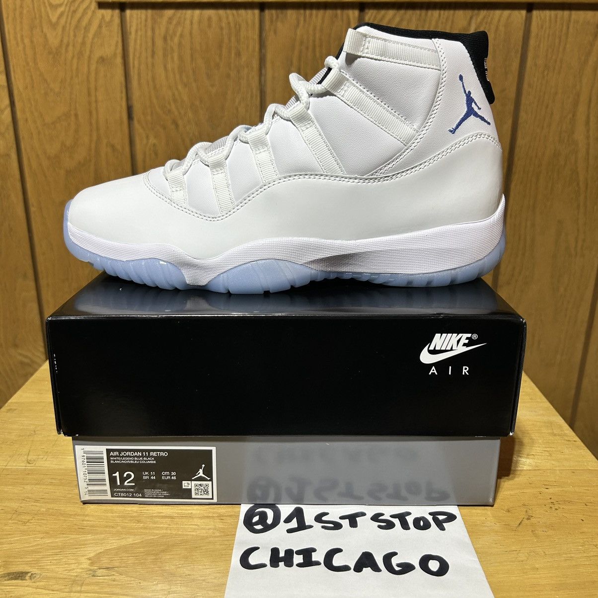 Designer × Jordan Brand × Nike Air Jordan 11 Retro Legend Blue 2024 Mens Size 12 NEW Size US 12 / EU 45 - 7 Thumbnail