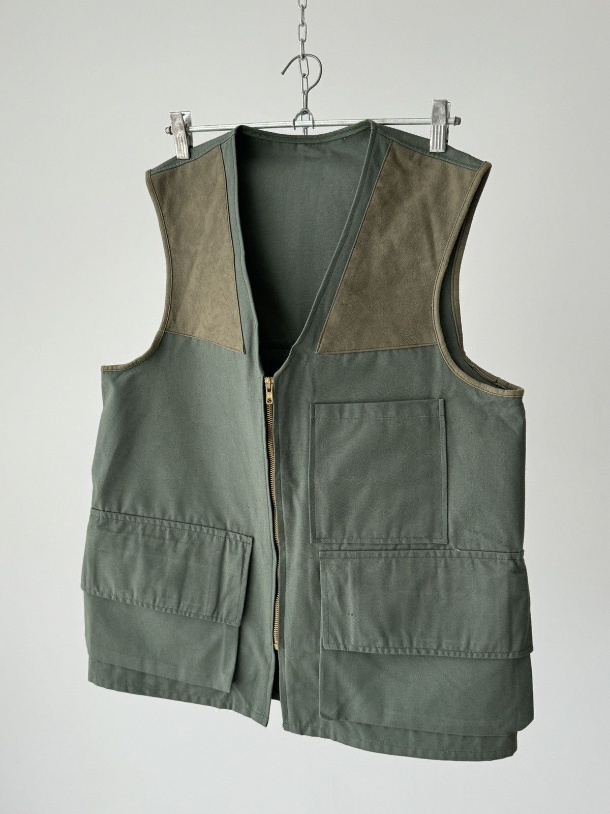 Vetra × Vintage 1970s French ‘Eclair’ Zip Hunting Shooting Vest Size US M / EU 48-50 / 2 - 2 Thumbnail