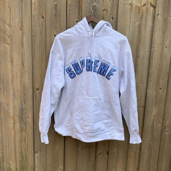 Supreme Supreme Icy Arc Hoodie Sweatshirt Ash Grey Large