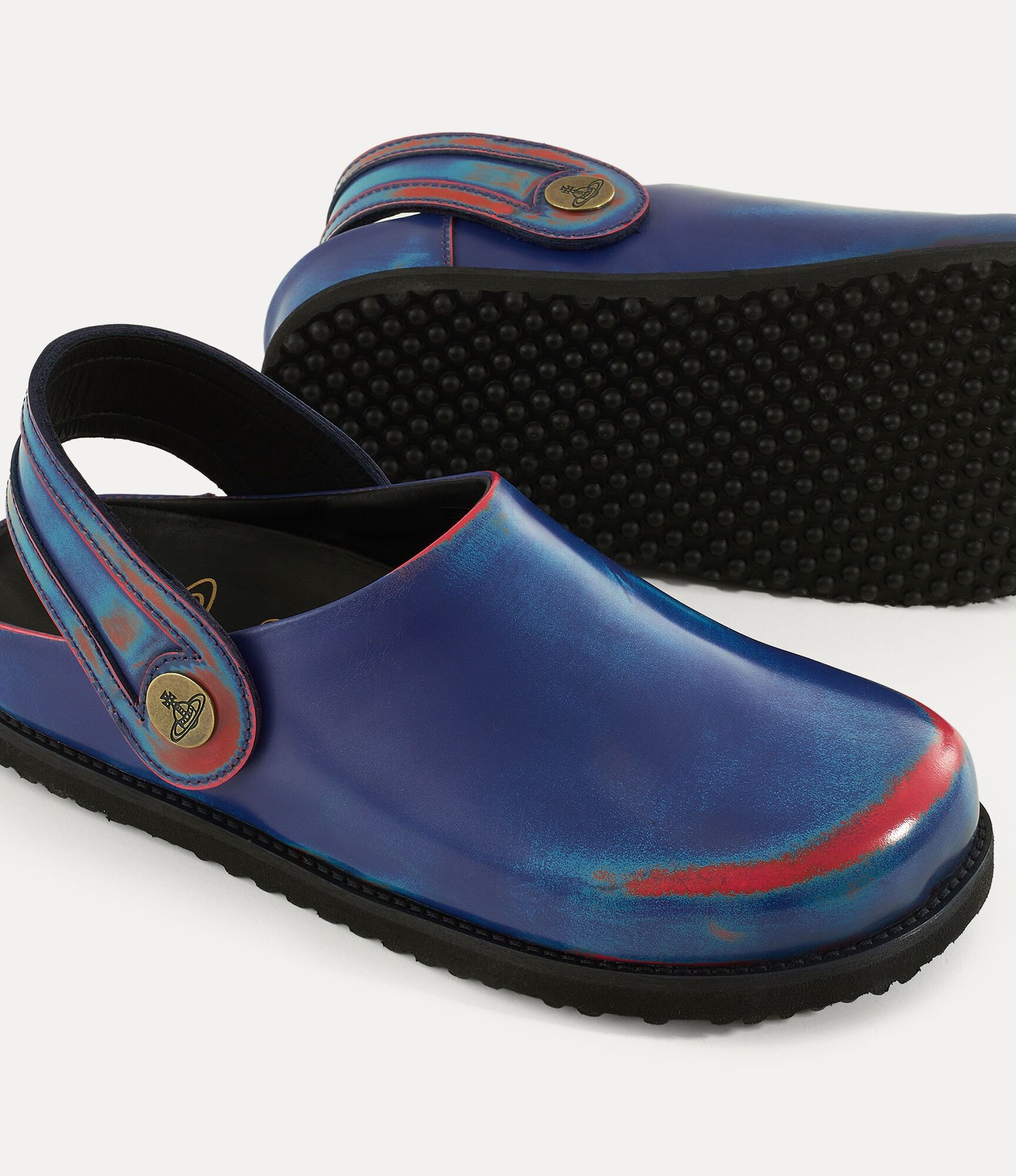 Vivienne Westwood o1f1d3z0825 Oz Clogs in Blue/Pink Size US 8 / IT 38 - 4 Thumbnail