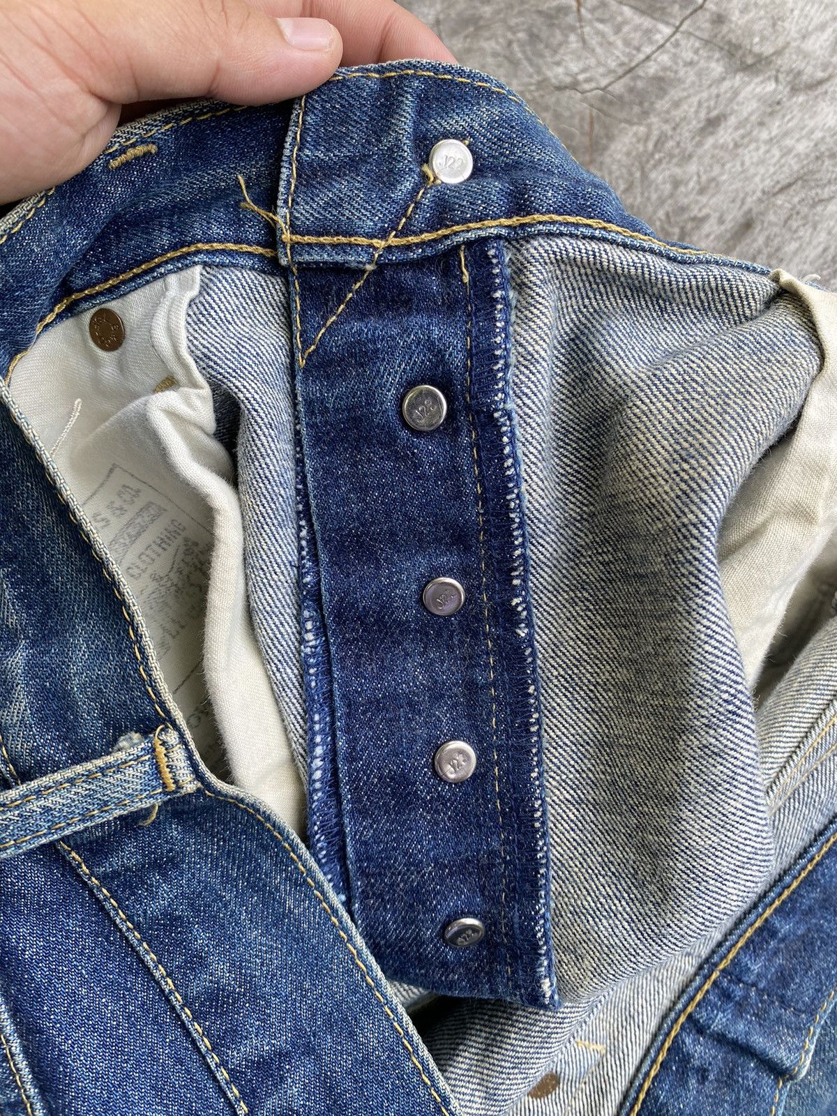 Levi's × Levi's Vintage Clothing × Vintage VINTAGE LEVIS 702 BIG E SELVEDGE WITH BUTTON J22, VERY RARE Size US 34 / EU 50 - 8 Thumbnail