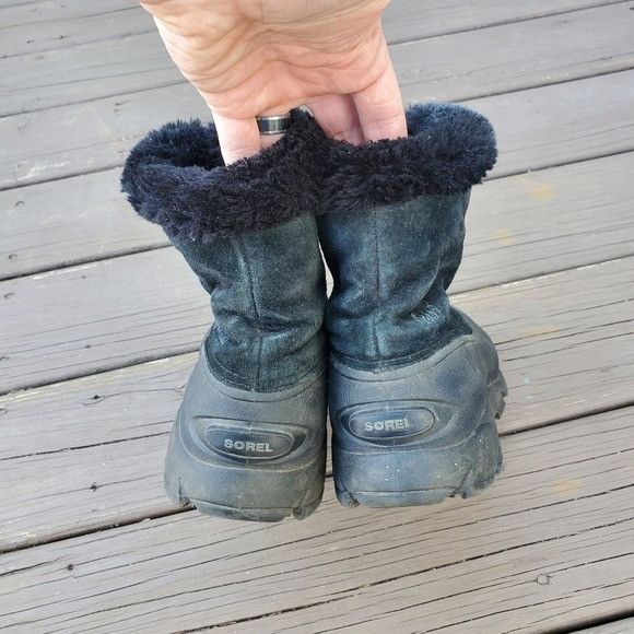 SOREL Sorel Snow Angel Black Suede Leather Faux Fur Zip Snow Winte Size US 9.5 / IT 39.5 - 5 Thumbnail