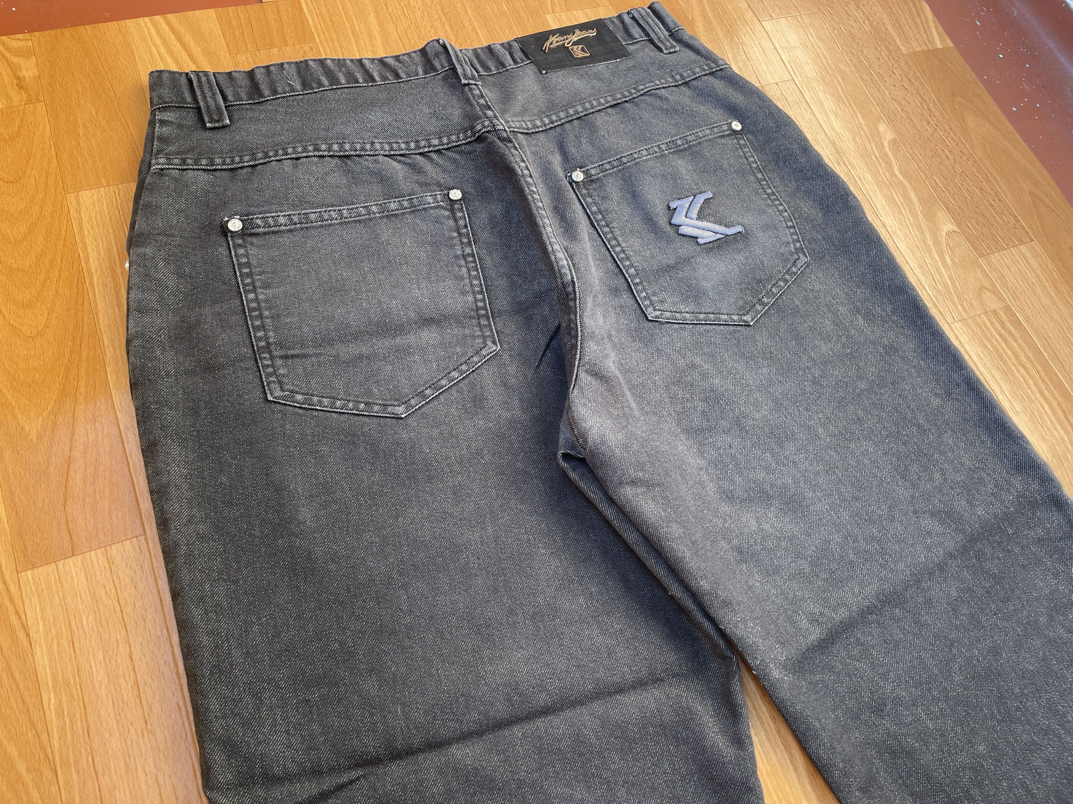 Karl Kani KARL KANI jeans shiny vintage baggy jeans silver metallic 34 Size US 34 / EU 50 - 4 Thumbnail