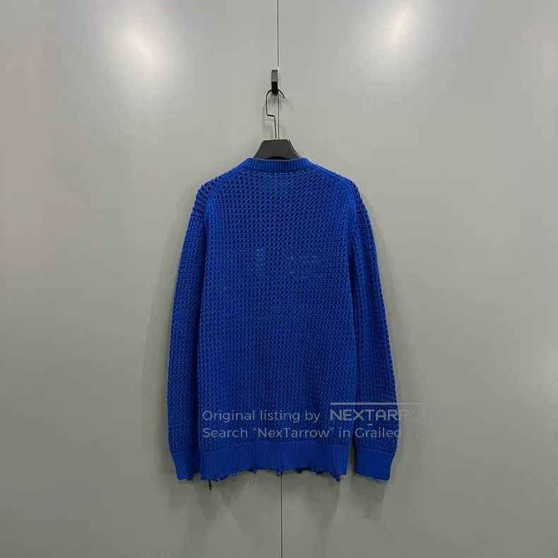 Givenchy Givenchy Blue Printed Logo Knitwear Size M Size US M / EU 48-50 / 2 - 3 Thumbnail