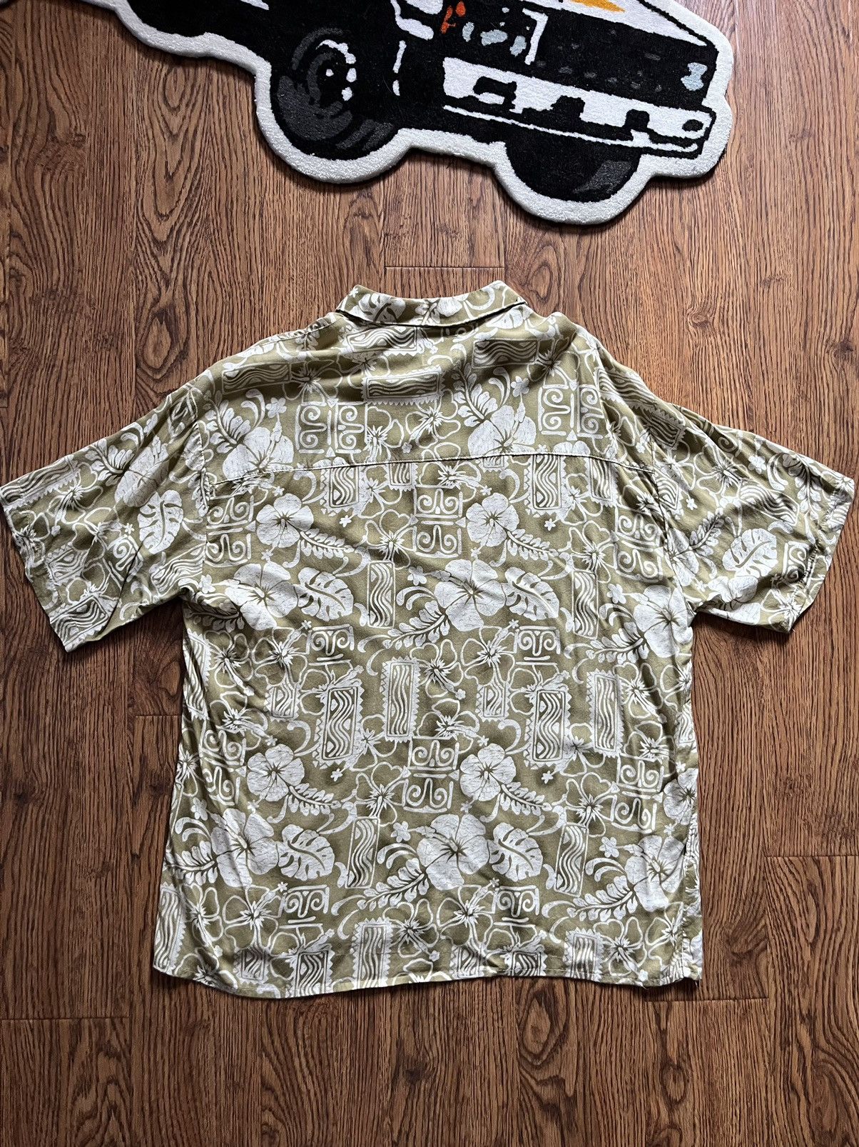 Vintage Silk Hawaiian Ringo Shirt Size US XL / EU 56 / 4 - 2 Thumbnail