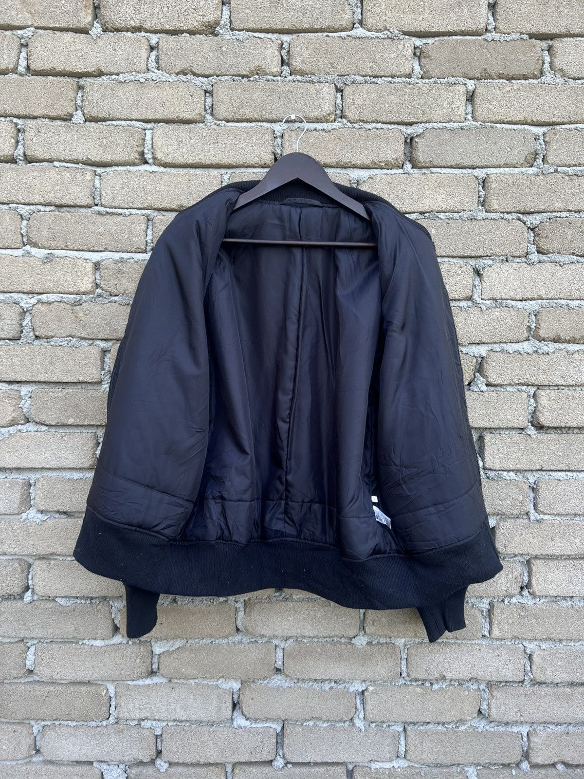 Japanese Brand Japanese Wool Stripe Bomber Style Jacket Size US L / EU 52-54 / 3 - 7 Thumbnail