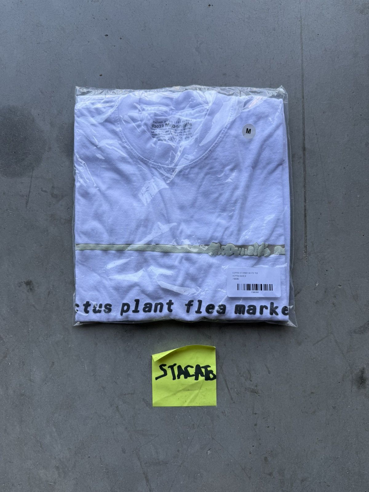 Cactus Plant Flea Market CPFM x McDonlald’s Coffee Stirrer Tee White Size US M / EU 48-50 / 2 - 5 Thumbnail