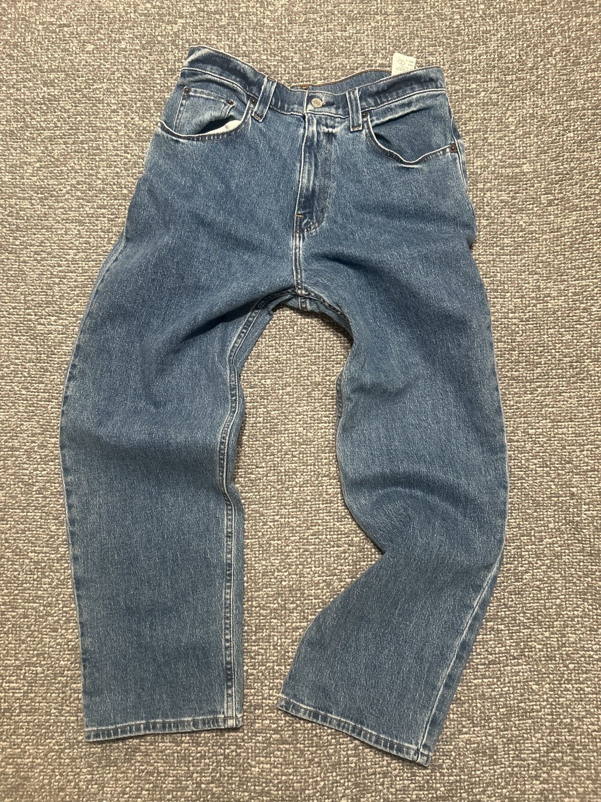 Designer × Vintage Washed Blue Baggy Denim Size US 31 - 1 Thumbnail