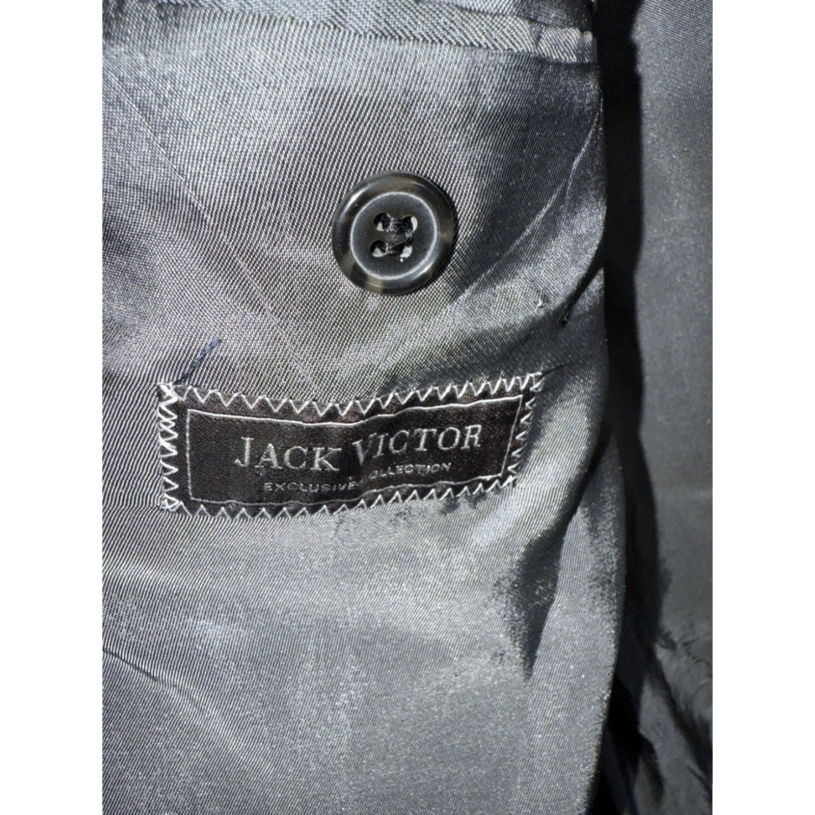 Jack Victor VINTAGE Jack Victor Sport Coat Mens 44R Gray Bamboo Viscose 2 Button Sports Coat Size US S / EU 44-46 / 1 - 7 Thumbnail