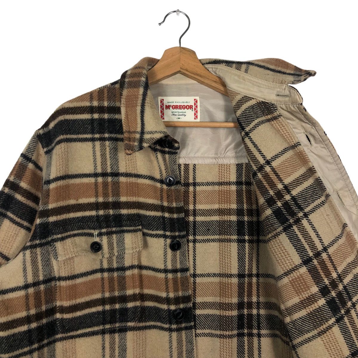 Japanese Brand 🔥90s Vintage Wool Work Jacket Mc Gregor Japan Tartan Design Size US M / EU 48-50 / 2 - 9 Thumbnail