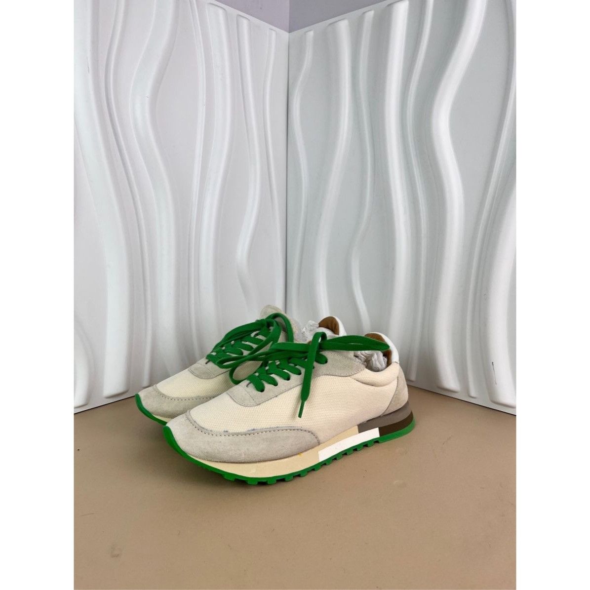 The Row The Row Womens Beige & Green Casual Sneakers Size 38 Made In Size US 8 / IT 38 - 1 Thumbnail