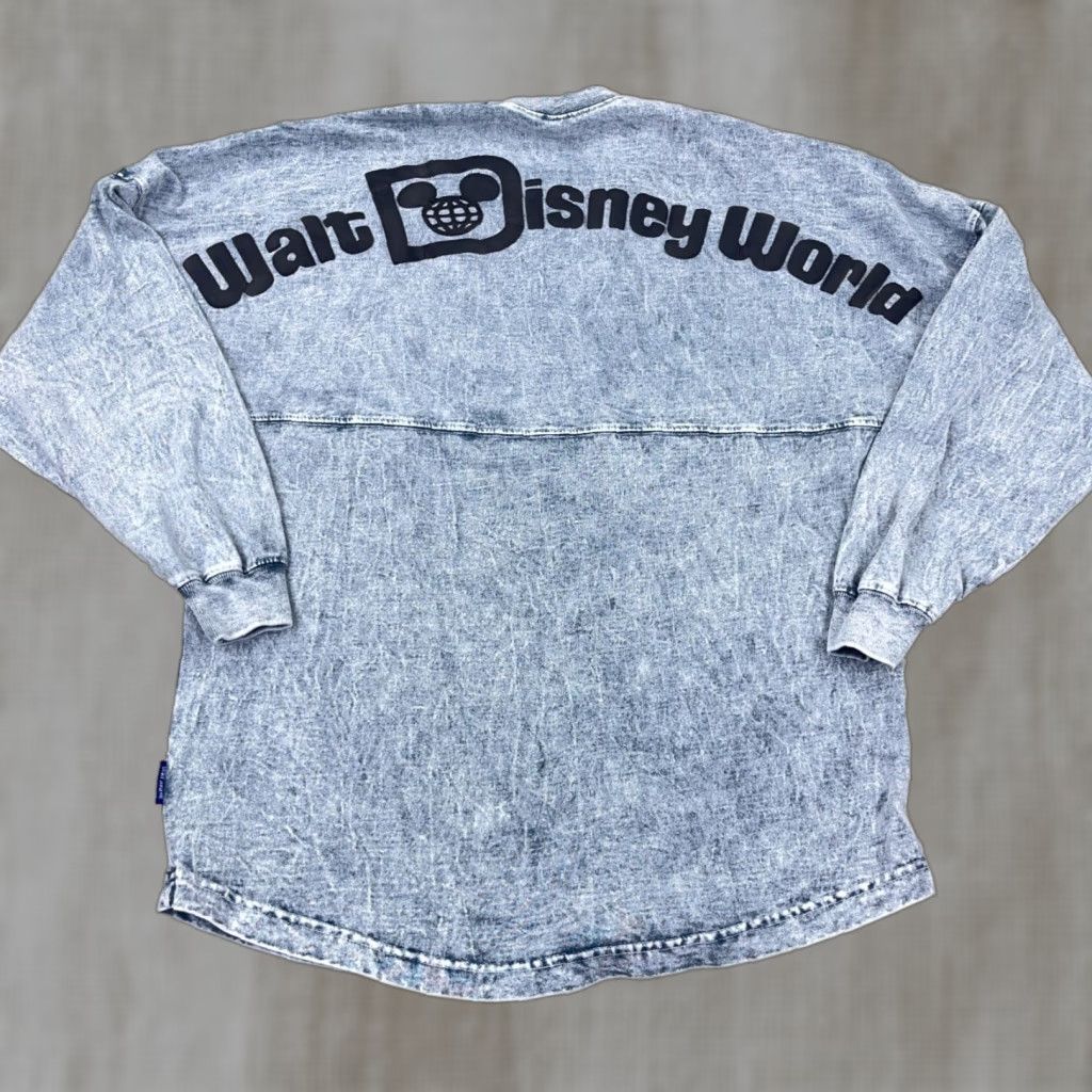 Disney Disney Spirit Jersey Shirt Womens S Blue Spell Out Disney World Sun Washed Size S / US 4 / IT 40 - 1 Thumbnail