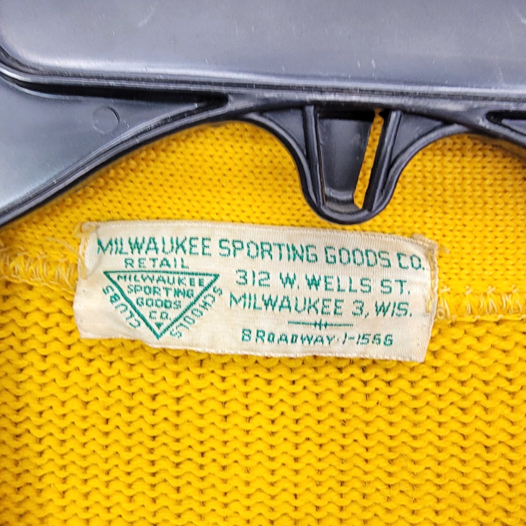 Vintage VINTAGE Milwaukee Sporting Goods Mustard Yellow Knit Cardigan Sweater Varsity Men M Yellow Sports Cardigan Mens Knit Cardigan Vintage Size US M / EU 48-50 / 2 - 2 Thumbnail