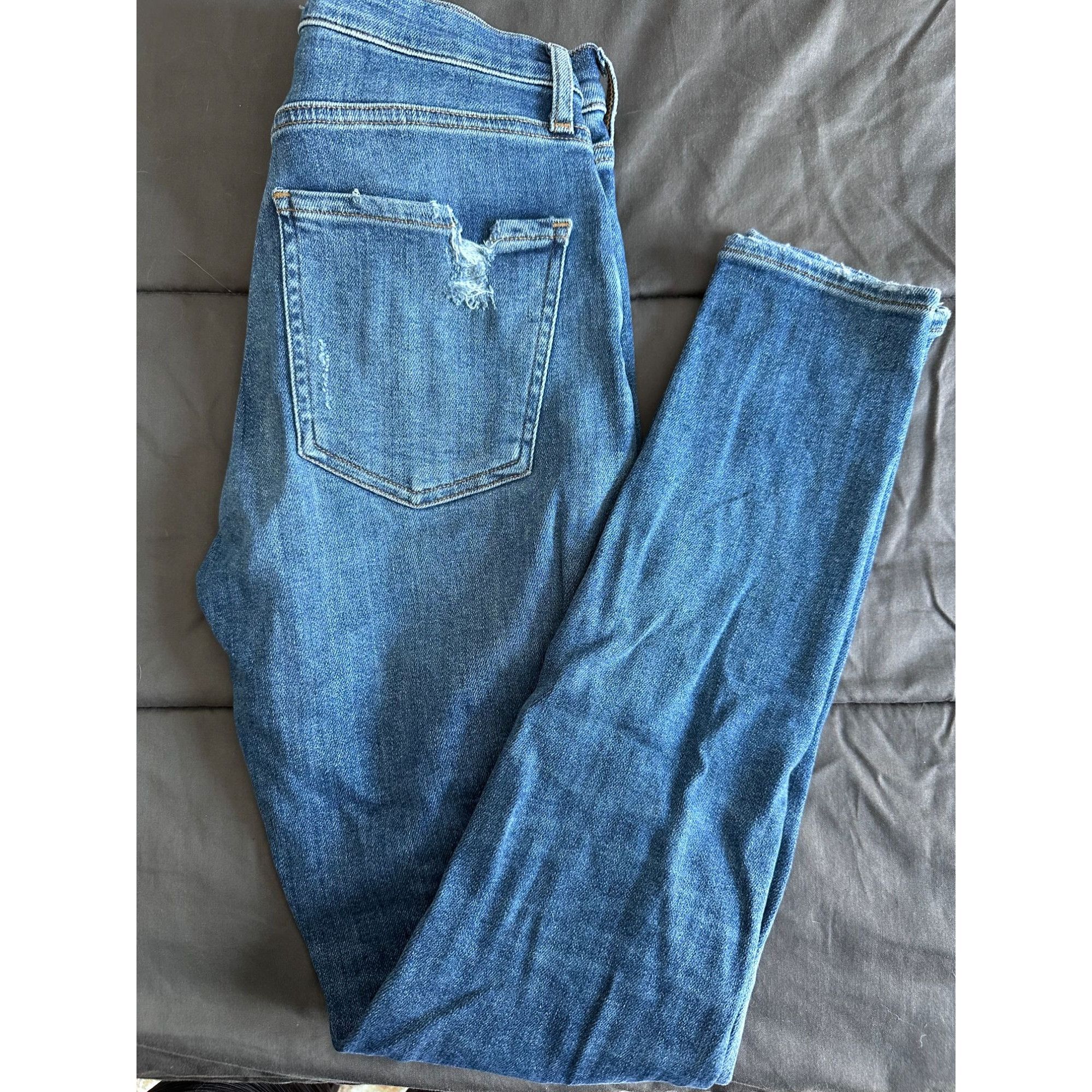 Agolde Ladies designer AGOLDE skinny jeans size 25 Size 25" / US 0 / IT 36 - 3 Thumbnail