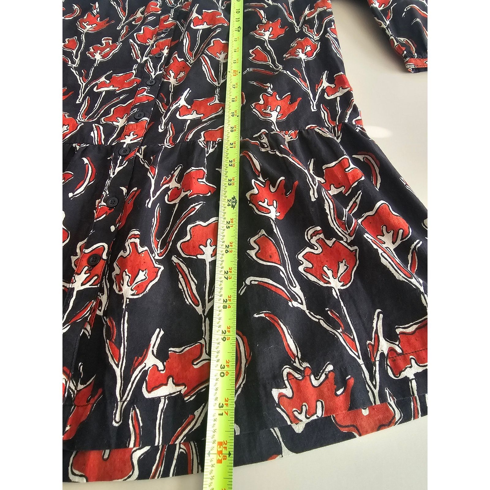 Other THE SHIRT ROCHELLE BEHRENS Floral Drop Waist Mini Dress XS Size XS / US 0-2 / IT 36-38 - 4 Thumbnail