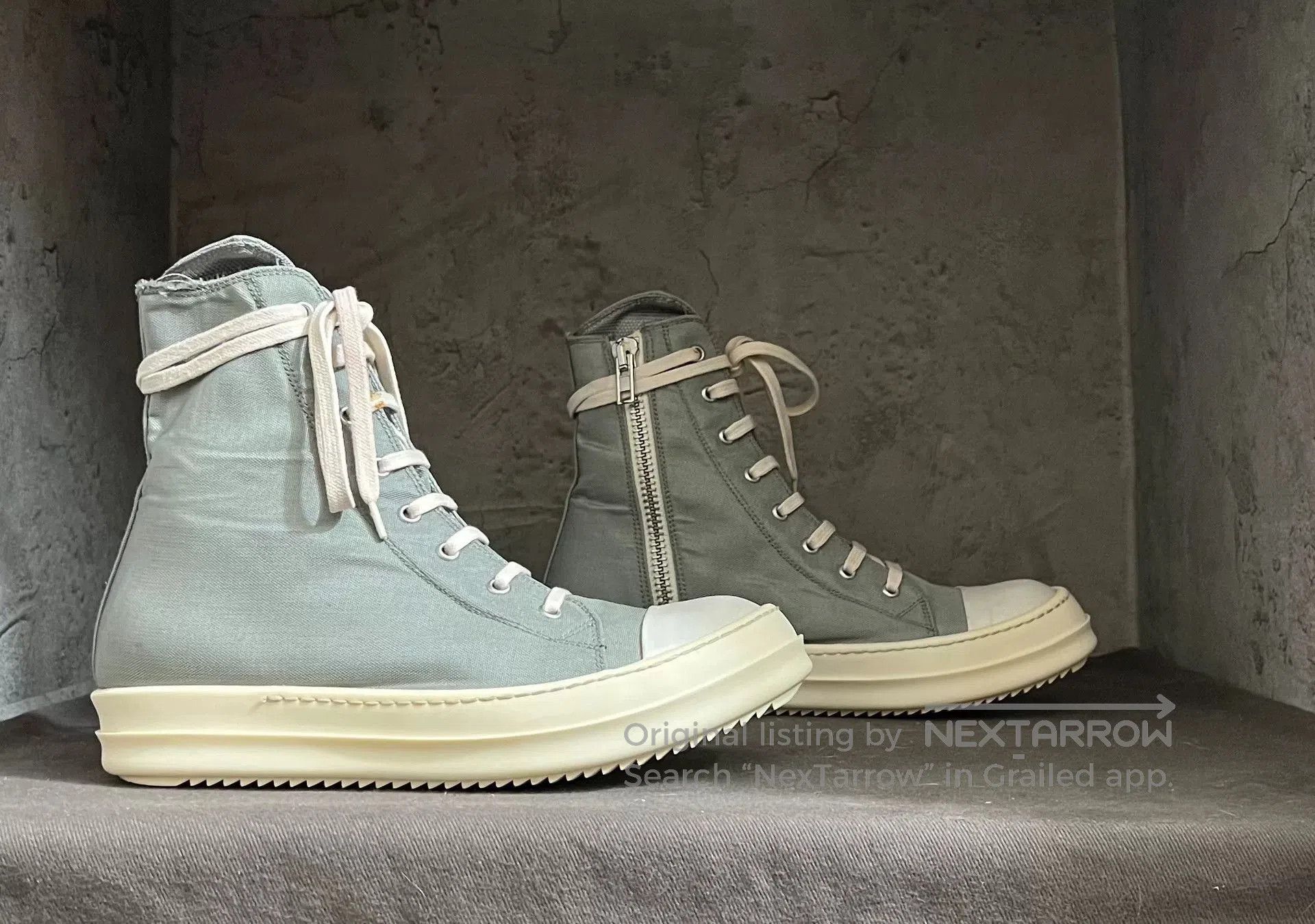 Rick Owens Rick Owens Sample Blue Satin High. Size US 6.5 / EU 39-40 - 4 Thumbnail