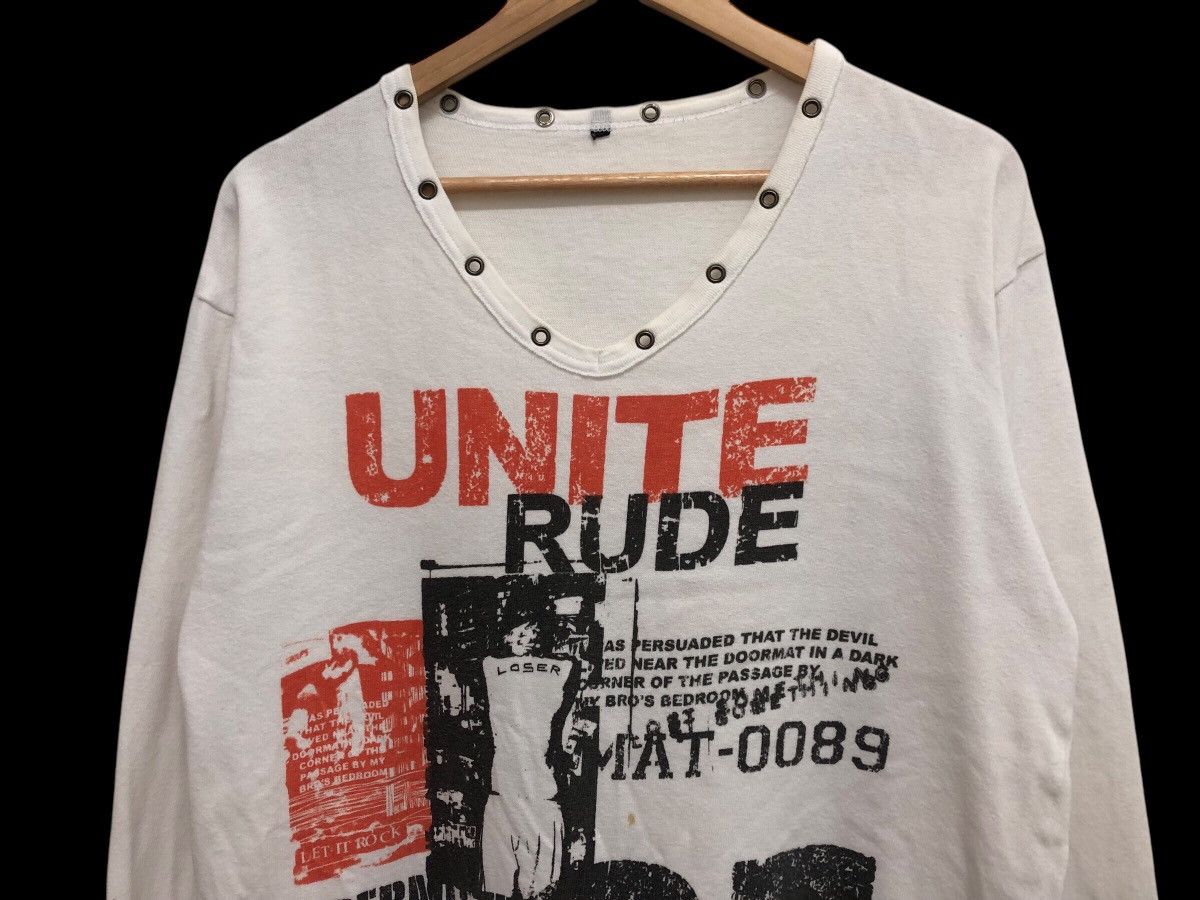 Japanese Brand × Vintage ⚡️UNITE RUDE PUNK GOTHIC EMO GRUNGE GRAPHICAL END ROUGH CUT Size US XL / EU 56 / 4 - 3 Thumbnail