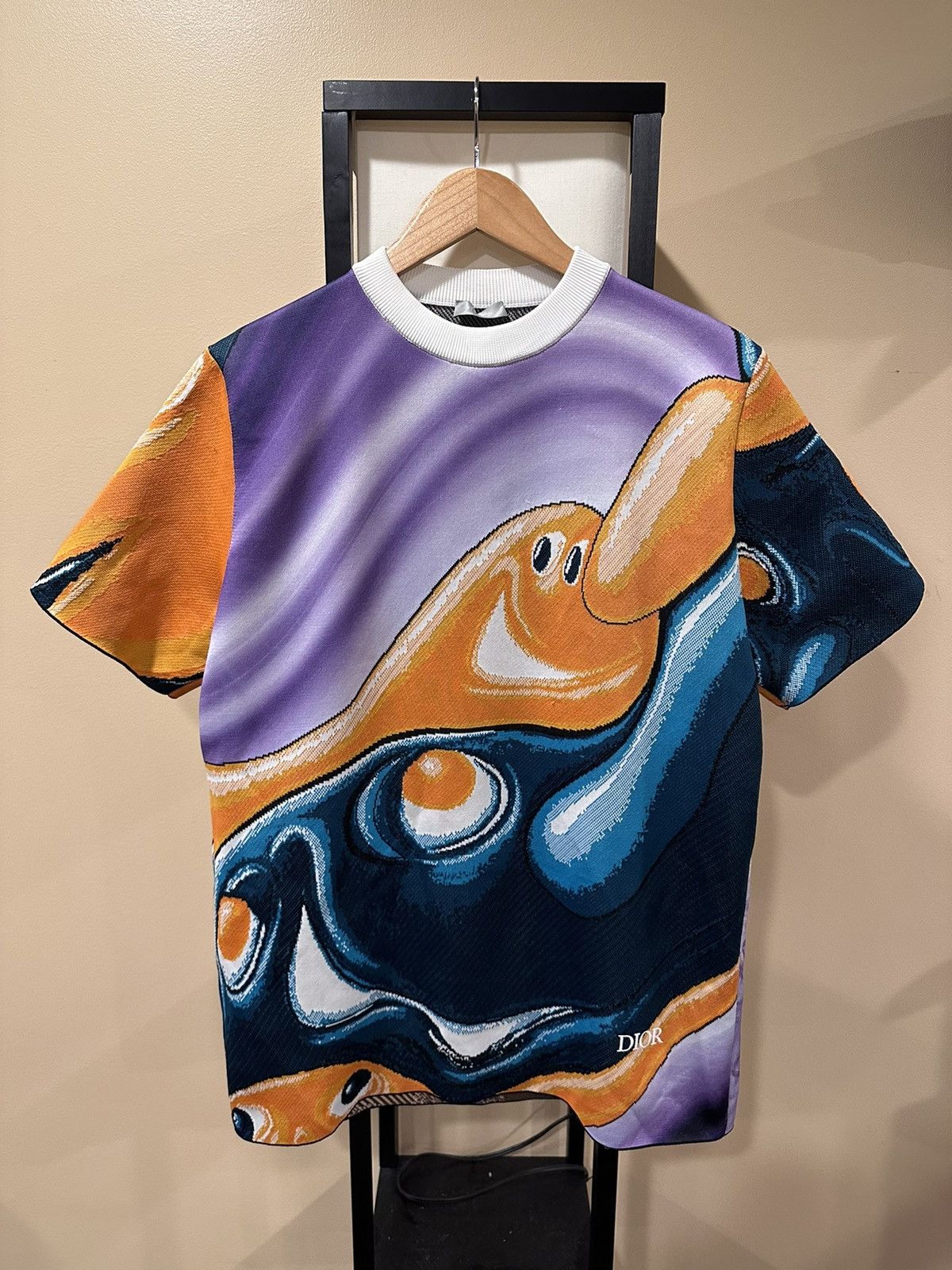 Dior Dior x Kenny Scharf SS21 Crossover Grapic Knit T-Shirt Size US M / EU 48-50 / 2 - 1 Thumbnail