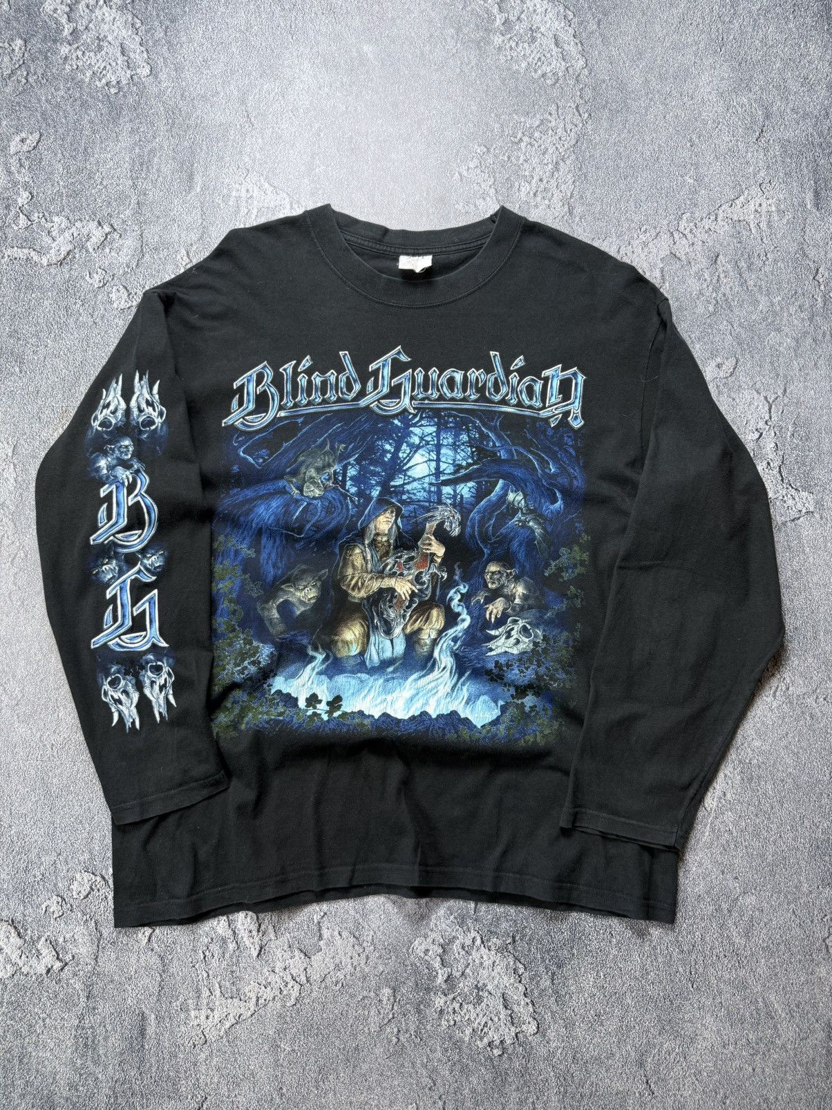 Band Tees Blind Guardian VNTG 2003 Distress Logo long Sleeve T Shirt Size US XL / EU 56 / 4 - 1 Thumbnail