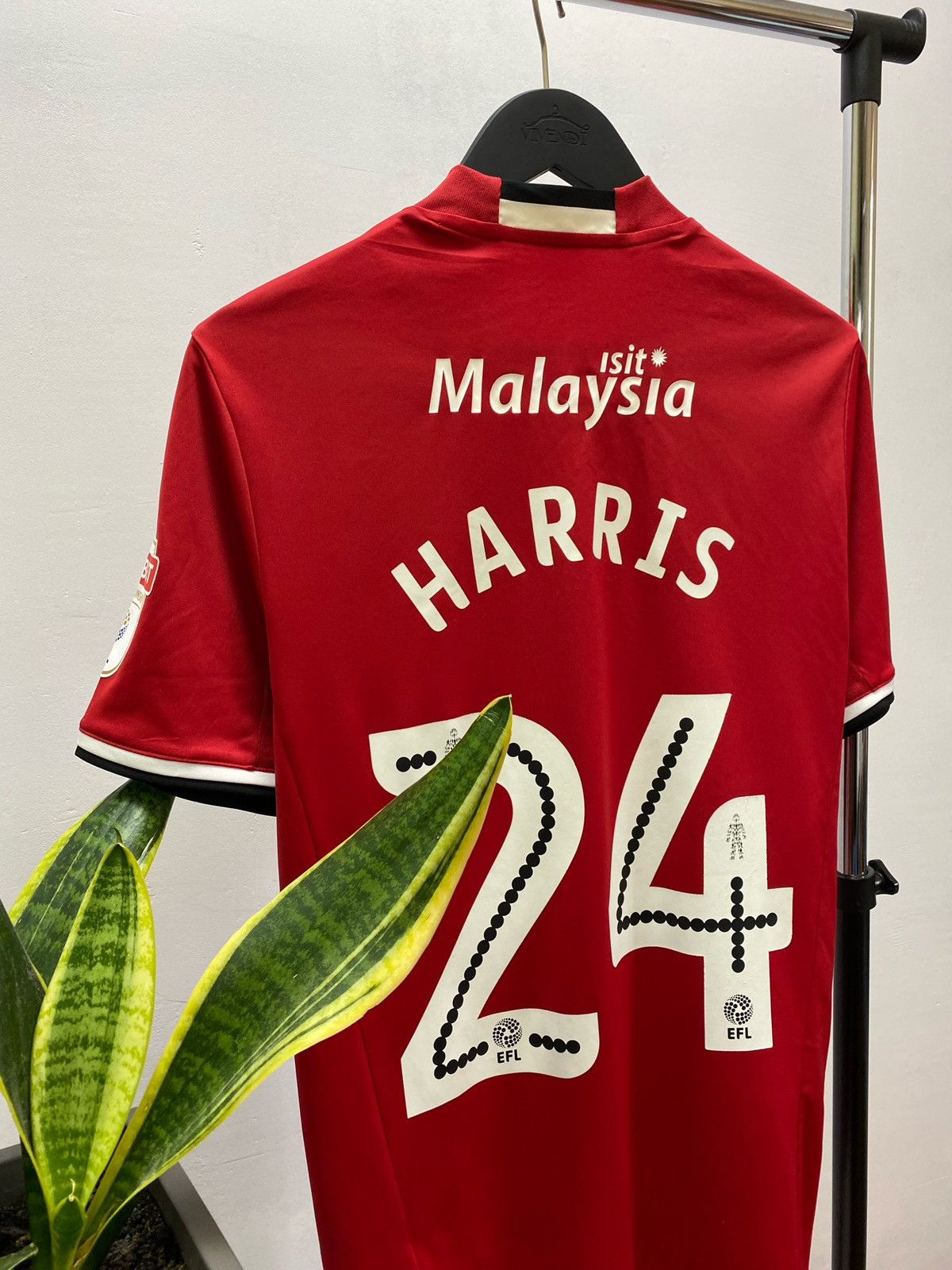 Adidas Cardiff City Jersey 2016 2017 #24 Harris Away Football Size US M / EU 48-50 / 2 - 17 Thumbnail