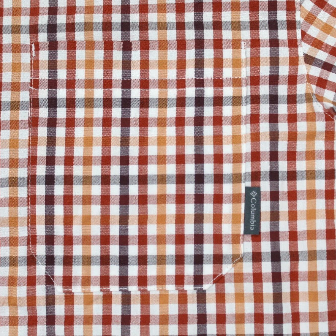 Vintage Columbia Rapid Rivers II Shirt Mens Small Red/Orange/White Cotton Stretch S/S Size US S / EU 44-46 / 1 - 6 Thumbnail