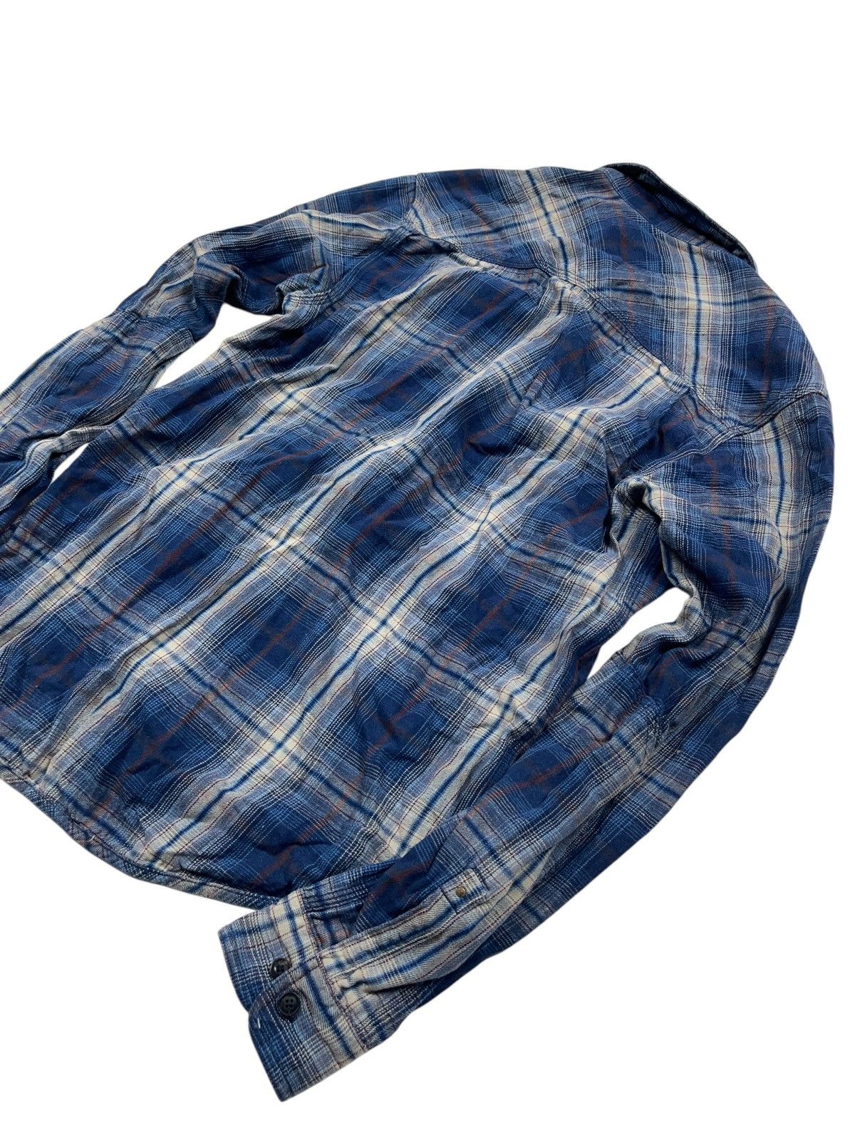 Flannel × Scotch & Soda × Vintage Vintage Scotch & Sode 1/2 Zip Flannel Shirt y2k Size US S / EU 44-46 / 1 - 3 Thumbnail