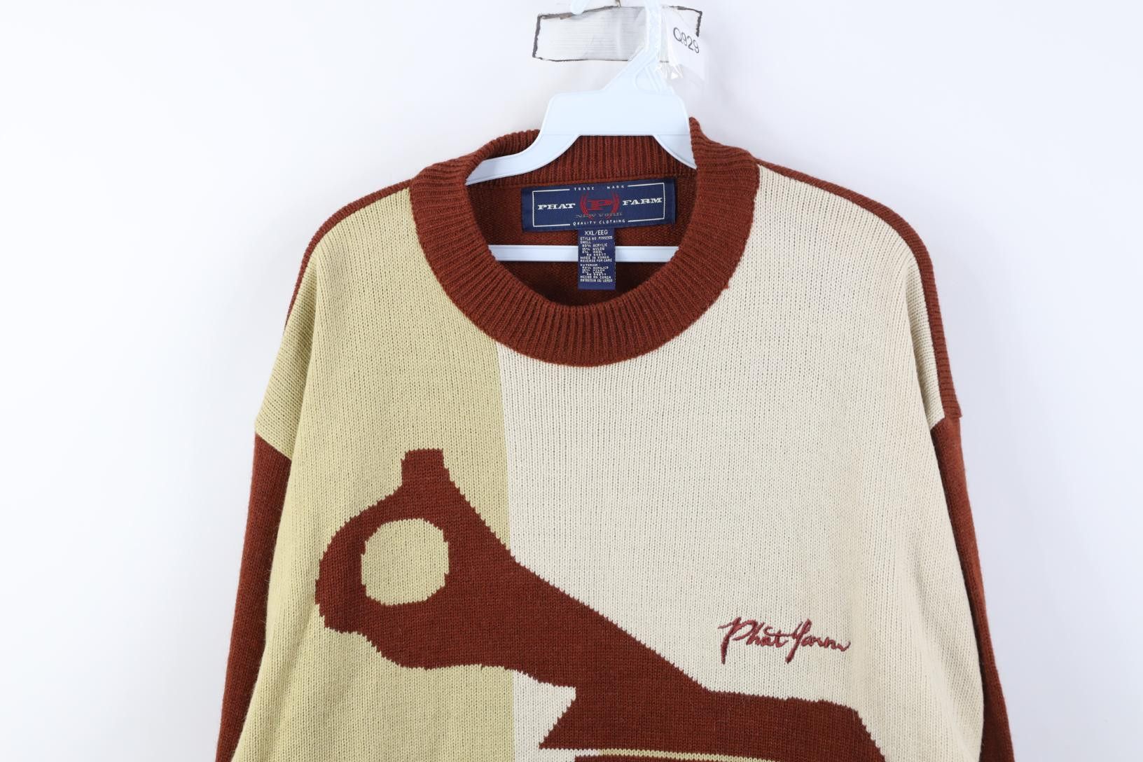Phat Farm Deadstock Vintage 90s Y2K Phat Farm Military Tank Sweater Size US XXL / EU 58 / 5 - 2 Thumbnail