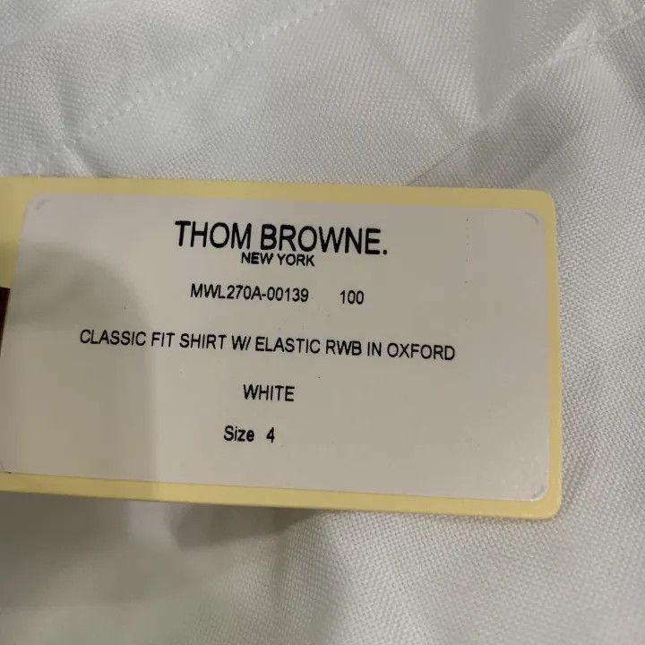 Thom Browne Thom Browne Long Sleeve Logo Shirt for Men -2507 Size US S / EU 44-46 / 1 - 3 Thumbnail
