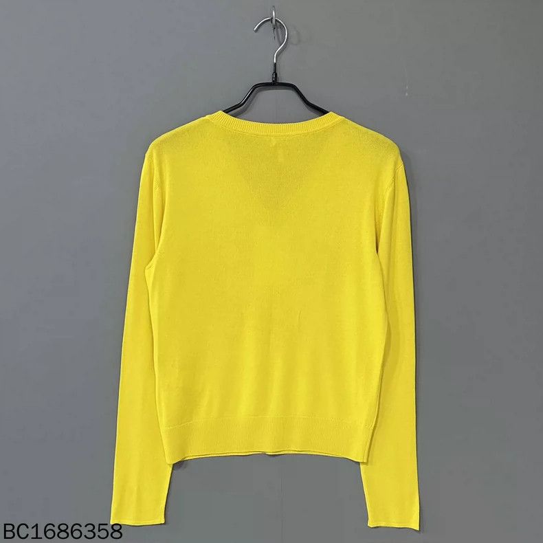 Loewe LOEWE Khaki yellow logo sweater Size L / US 10 / IT 46 - 3 Thumbnail