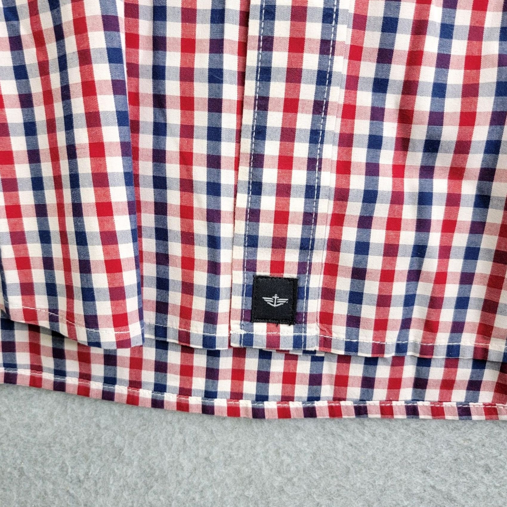 Dockers VINTAGE Dockers Shirt Mens XL Red Blue Gingham Check Button Down Long Sleeve Casual Size US XL / EU 56 / 4 - 2 Thumbnail