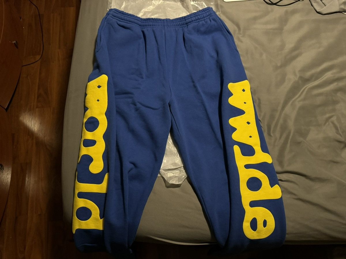 Sp5der Sp5der Beluga TC5 Blue Sweatpants Size Medium Size US 32 / EU 48 - 1 Thumbnail