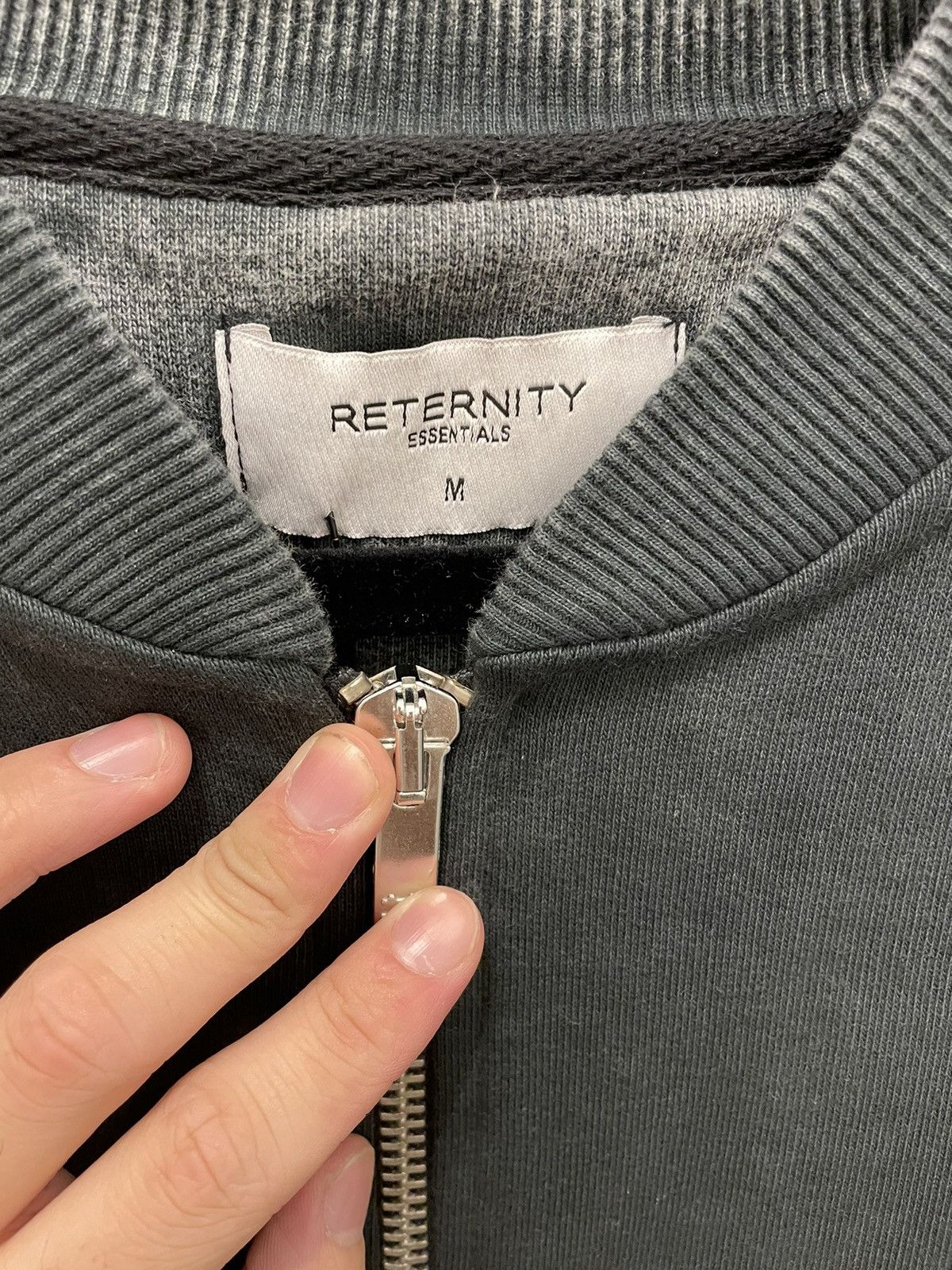 Other Reternity Washed Grey Bomber Jacket Size US M / EU 48-50 / 2 - 2 Thumbnail