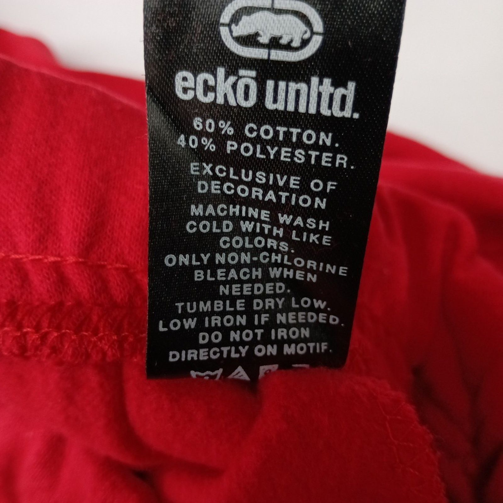 Ecko Unltd. Ecko Unltd Jogger Sweatpants Mens Size L Large Red Black NWT Size US 34 / EU 50 - 7 Thumbnail