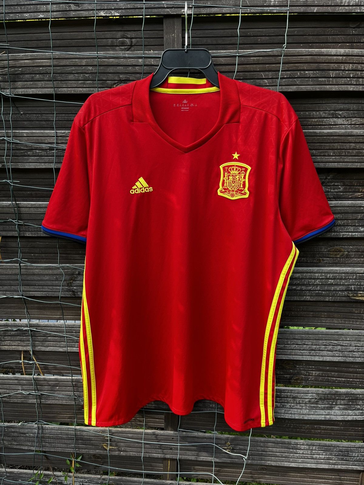 Adidas × Vintage 🇪🇸 SPAIN ADIDAS 2015 2016 SOCCER FOOTBALL HOME JERSEY Size US XXL / EU 58 / 5 - 2 Thumbnail