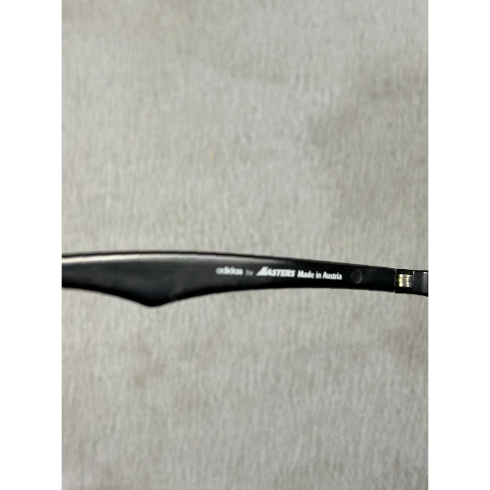 Adidas VINTAGE Adidas Sunglasses by Masters A226 Austria Black UV400 Unisex Adults 90s Sports Black Lens Size ONE SIZE - 6 Thumbnail