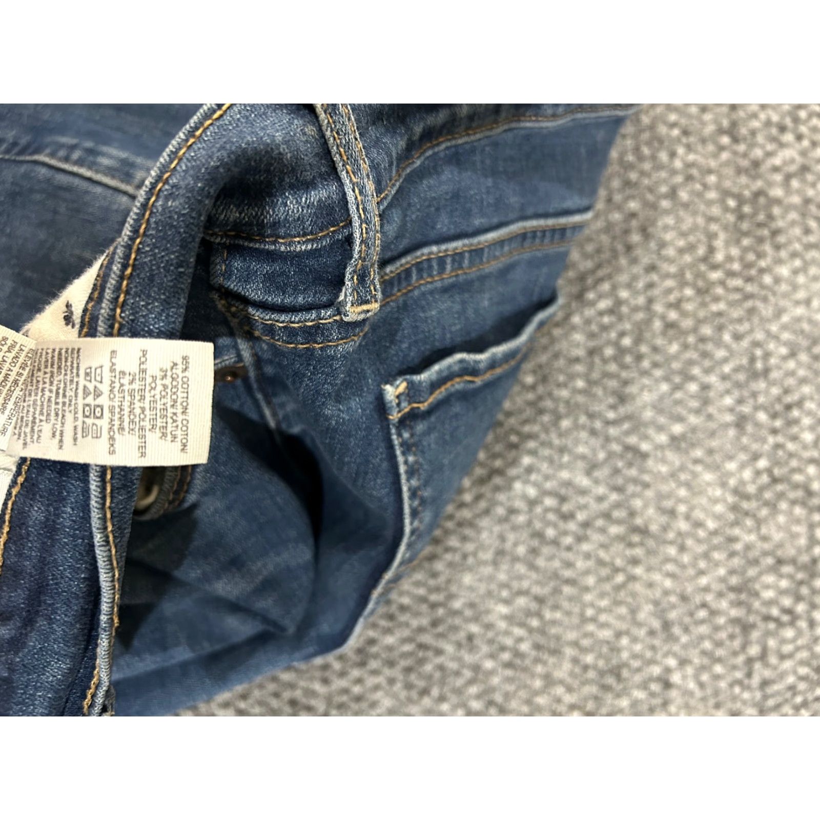 Lucky Brand Lucky Brand Jeans Womens 12x31 Bootcut Stretch Denim Blue 5-Pocket Regular Inseam 28in Size 34" / US 12 / IT 48 - 6 Thumbnail
