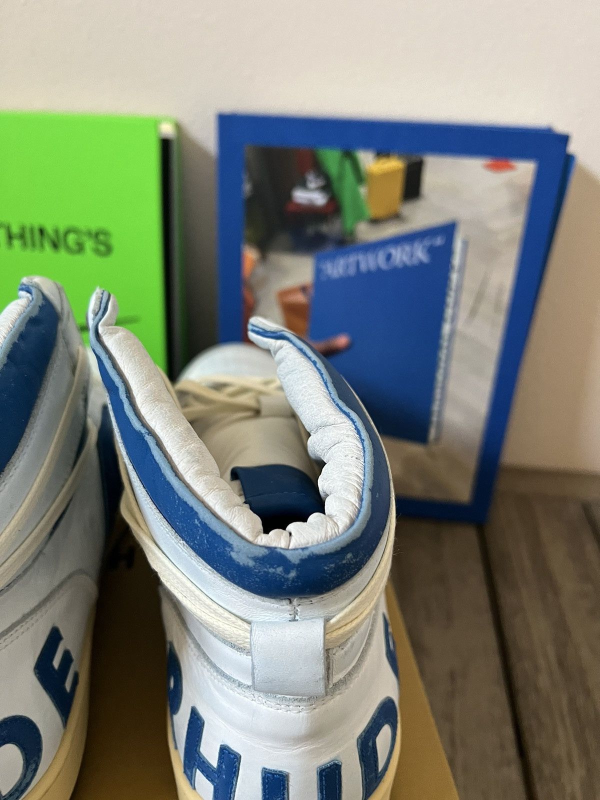Rhude Rhude Rhecess Hi Sneakers Size US 12 / EU 45 - 7 Thumbnail