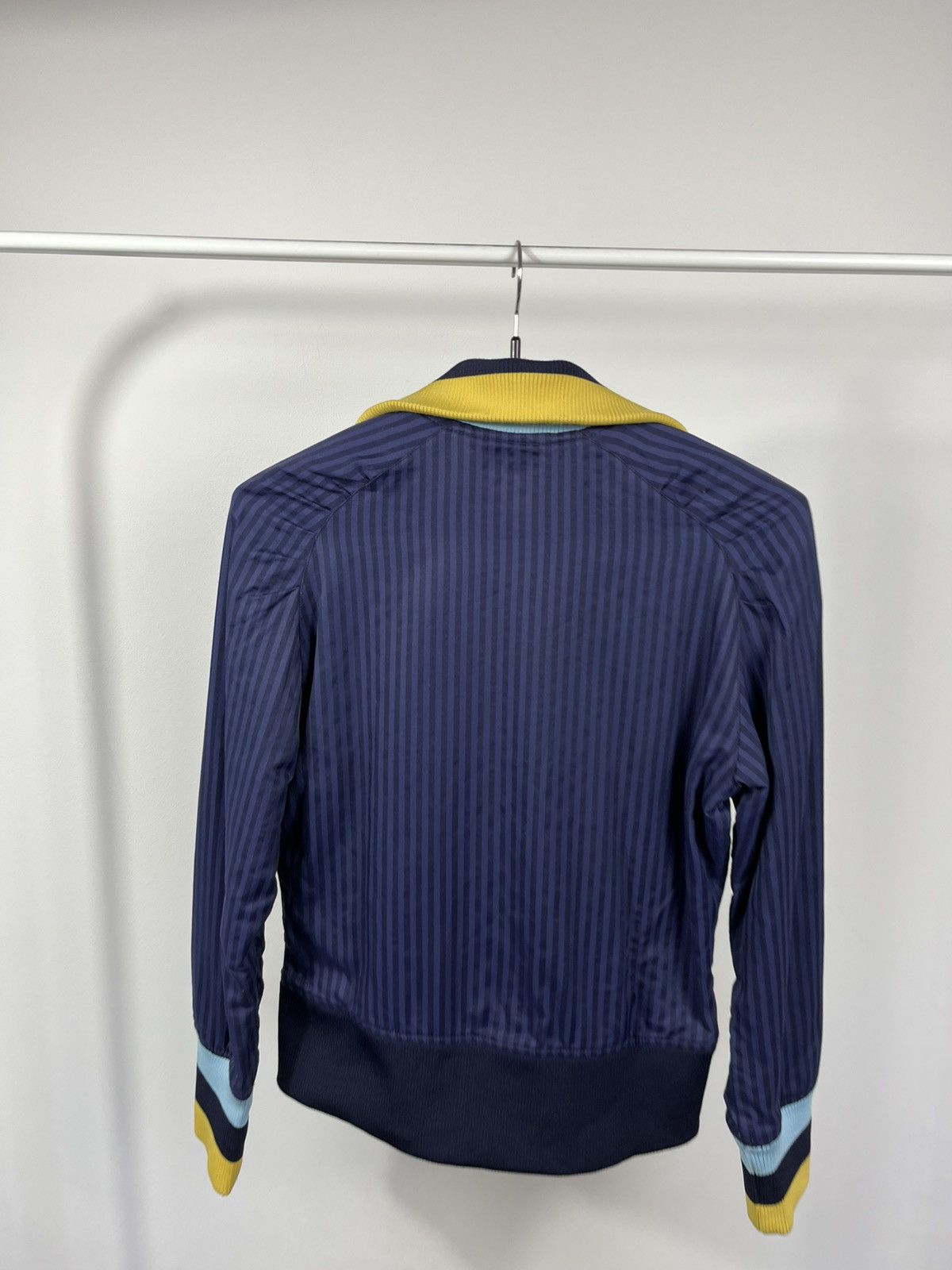 Adidas Adidas Women Track Jacket Navy Striped Zip Up Sport XS Size XS / US 0-2 / IT 36-38 - 8 Thumbnail