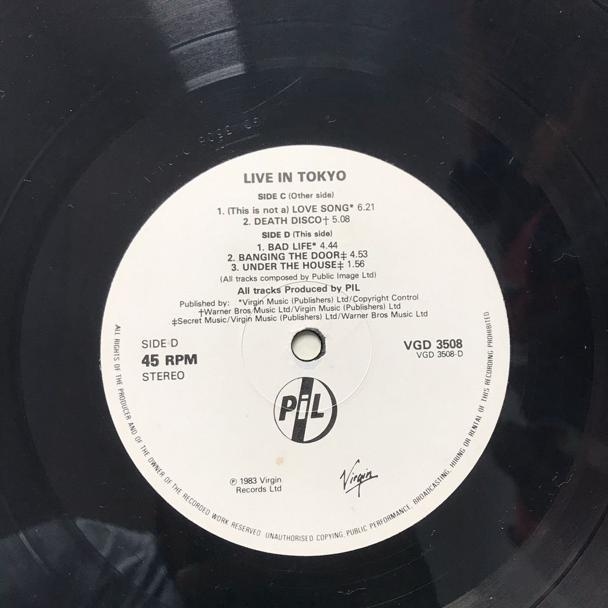 Other PIL PUBLIC IMAGE LTD LIMITED vinyl DOUBLE 2 Vinyl - LIVE jpn Size ONE SIZE - 19 Thumbnail