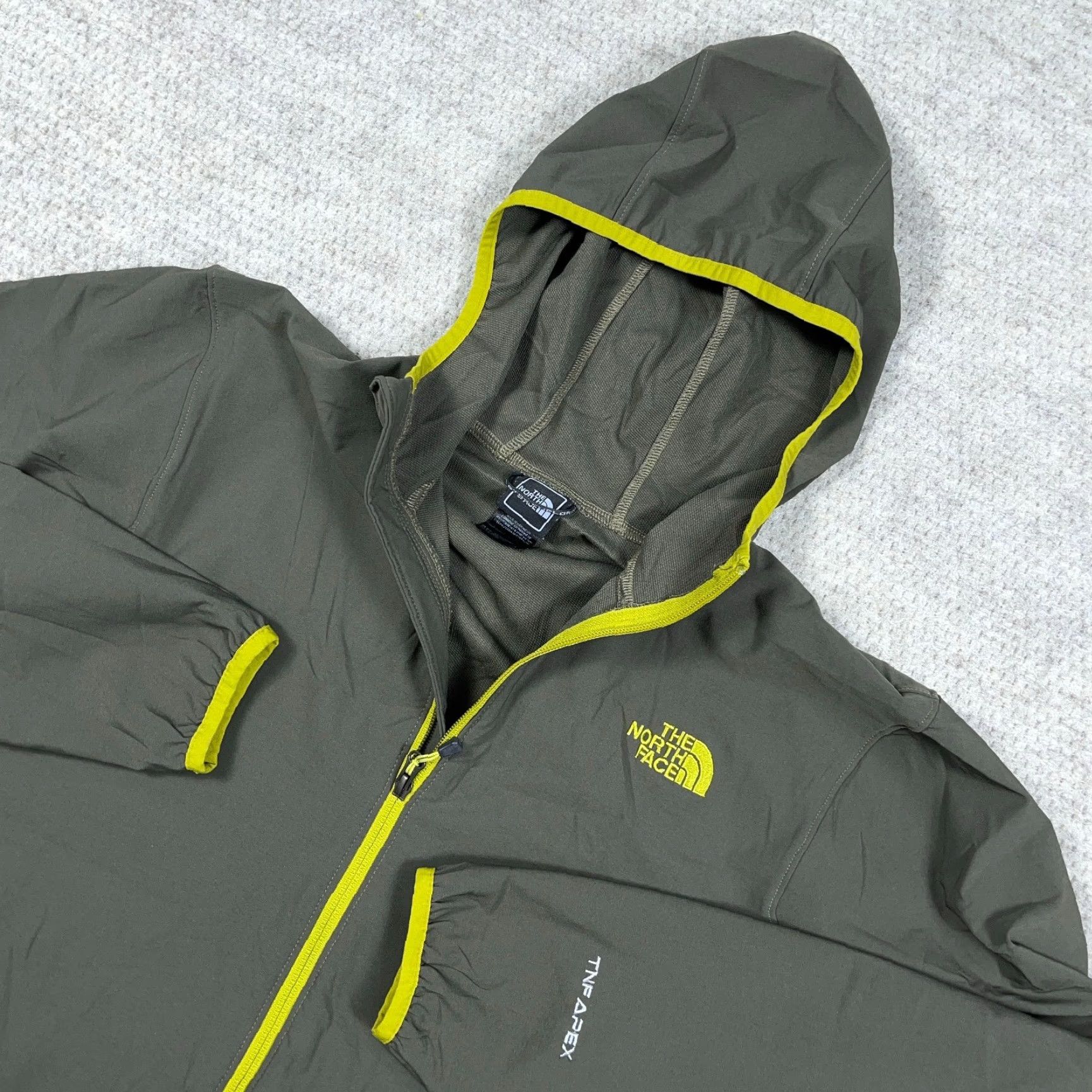 The North Face The North Face Apex Jacket Men L Olive Green Full Zip Hooded Hiking Size US L / EU 52-54 / 3 - 3 Thumbnail