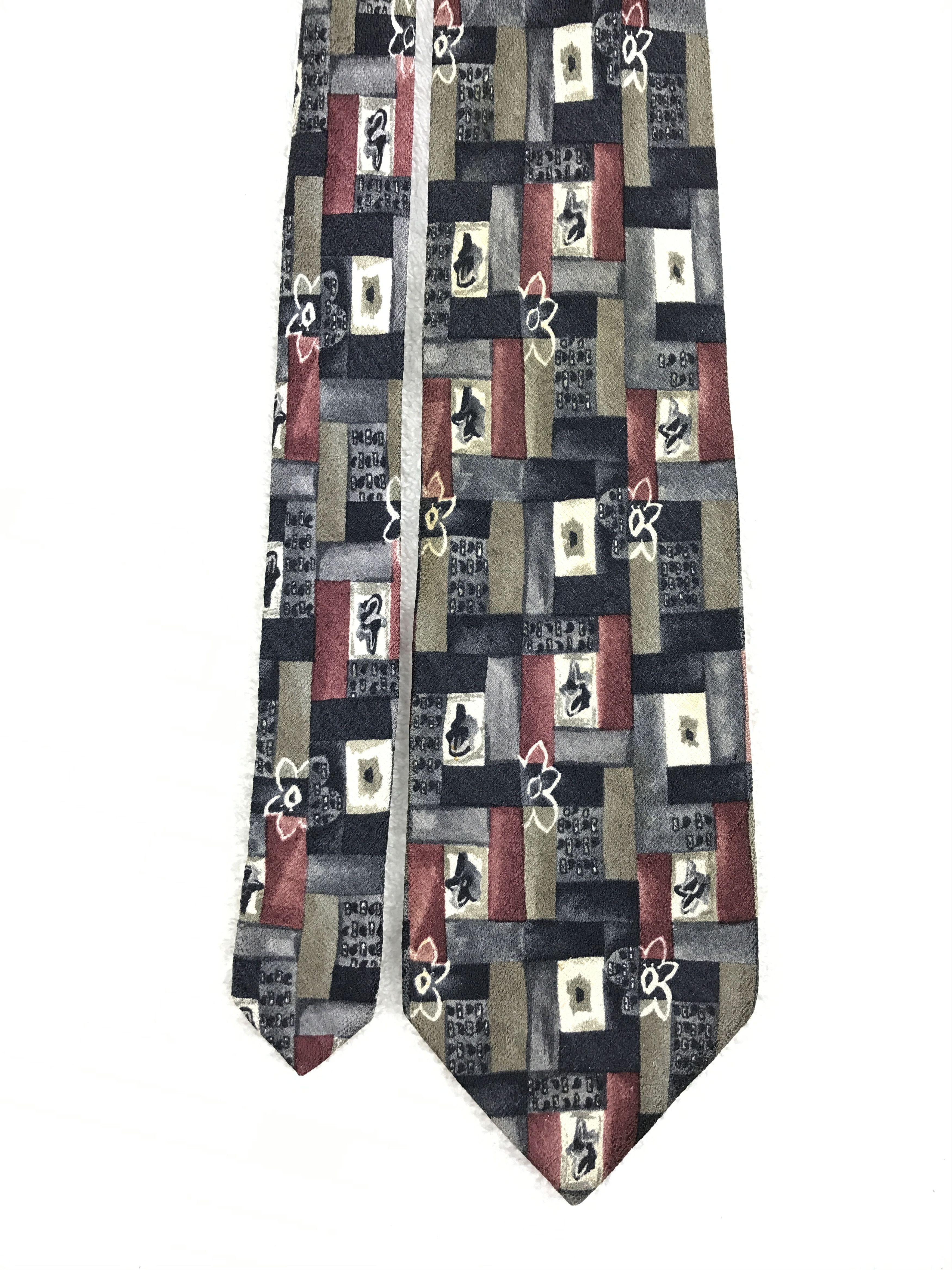 Vintage Vintage Hanae Mori Silk Necktie Size ONE SIZE - 3 Thumbnail