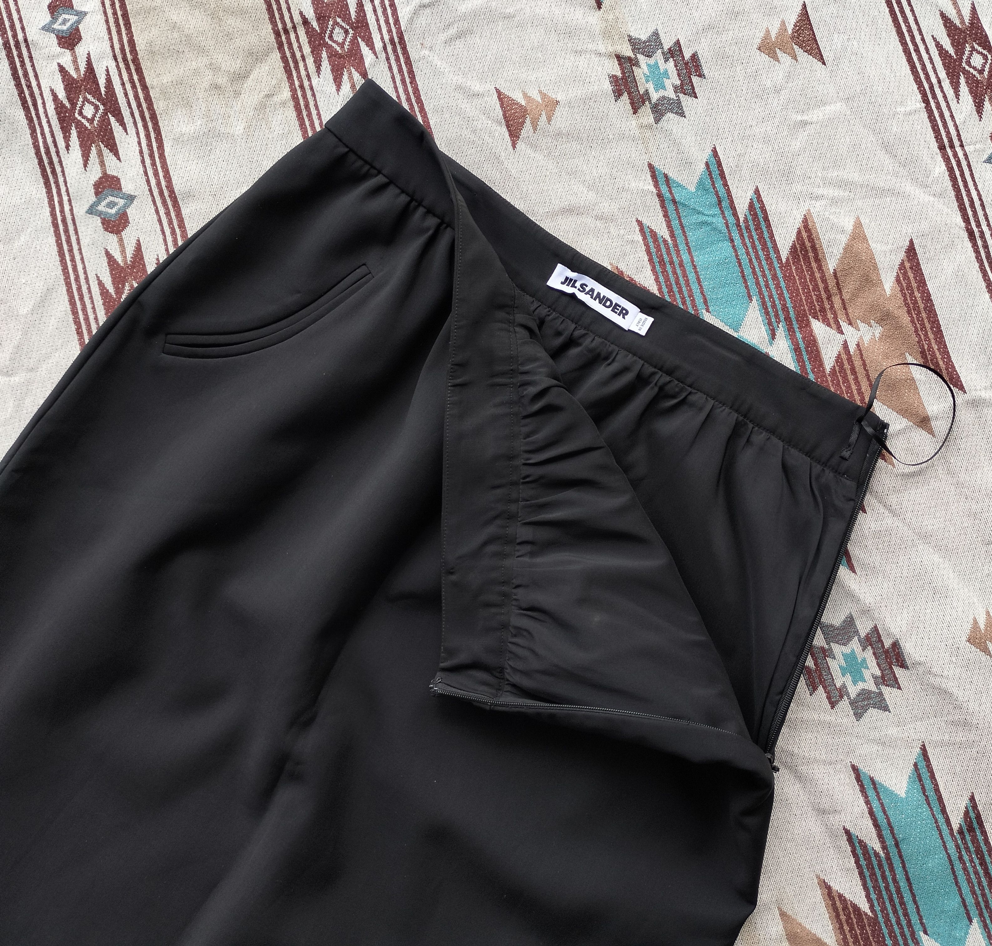 Jil Sander Jil sander black midi skirt Size 30" / US 8 / IT 44 - 5 Thumbnail