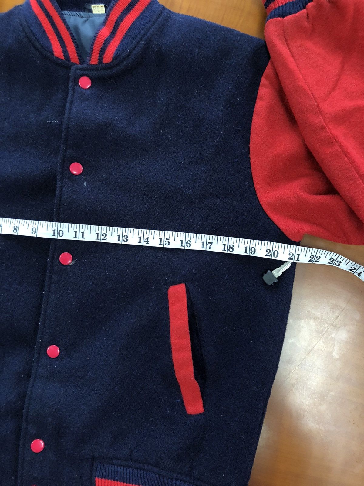 Japanese Brand Vintage Black Red Varsity Jacket Size US M / EU 48-50 / 2 - 11 Thumbnail